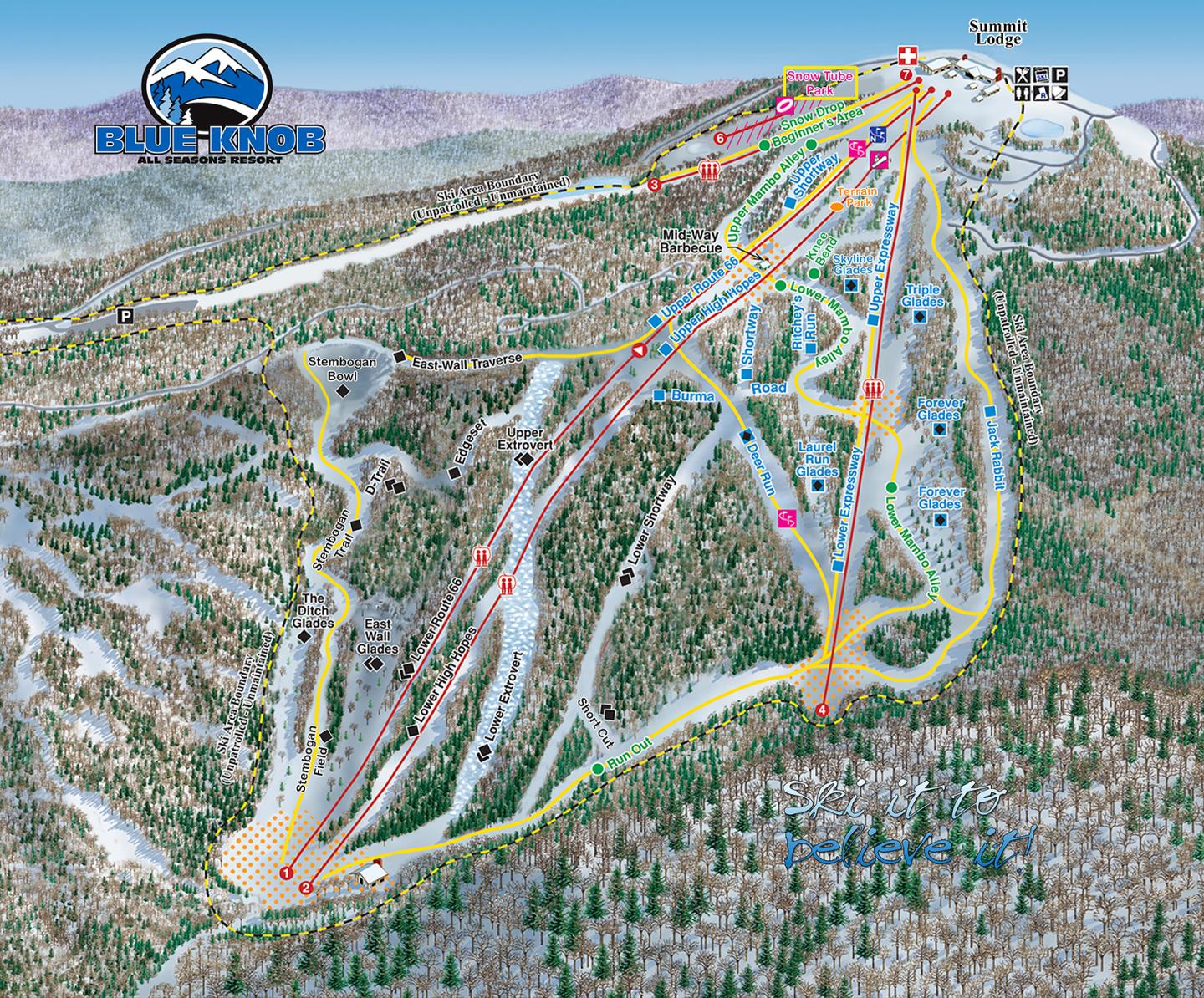 Blue Knob All Season Resort Trail Map