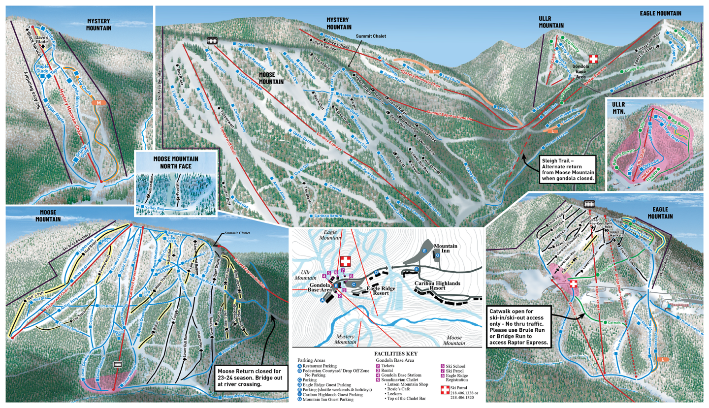Lutsen Mountains Trail Map