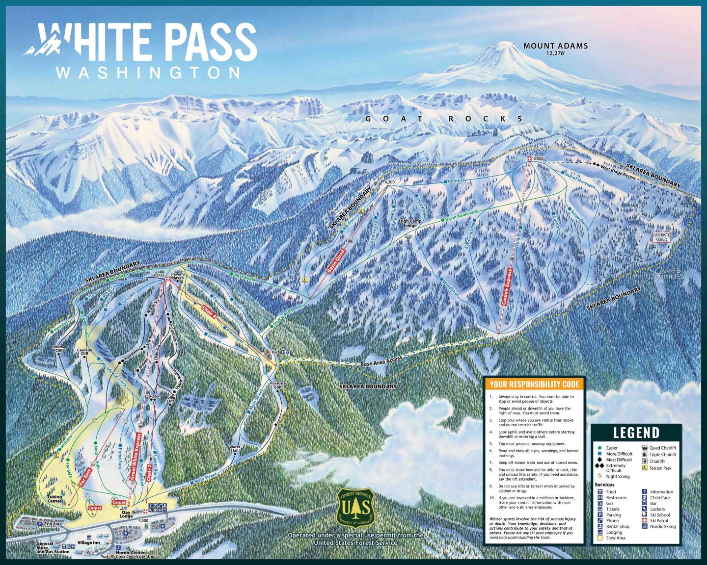 White Pass Trail Map White Pass Trail Map