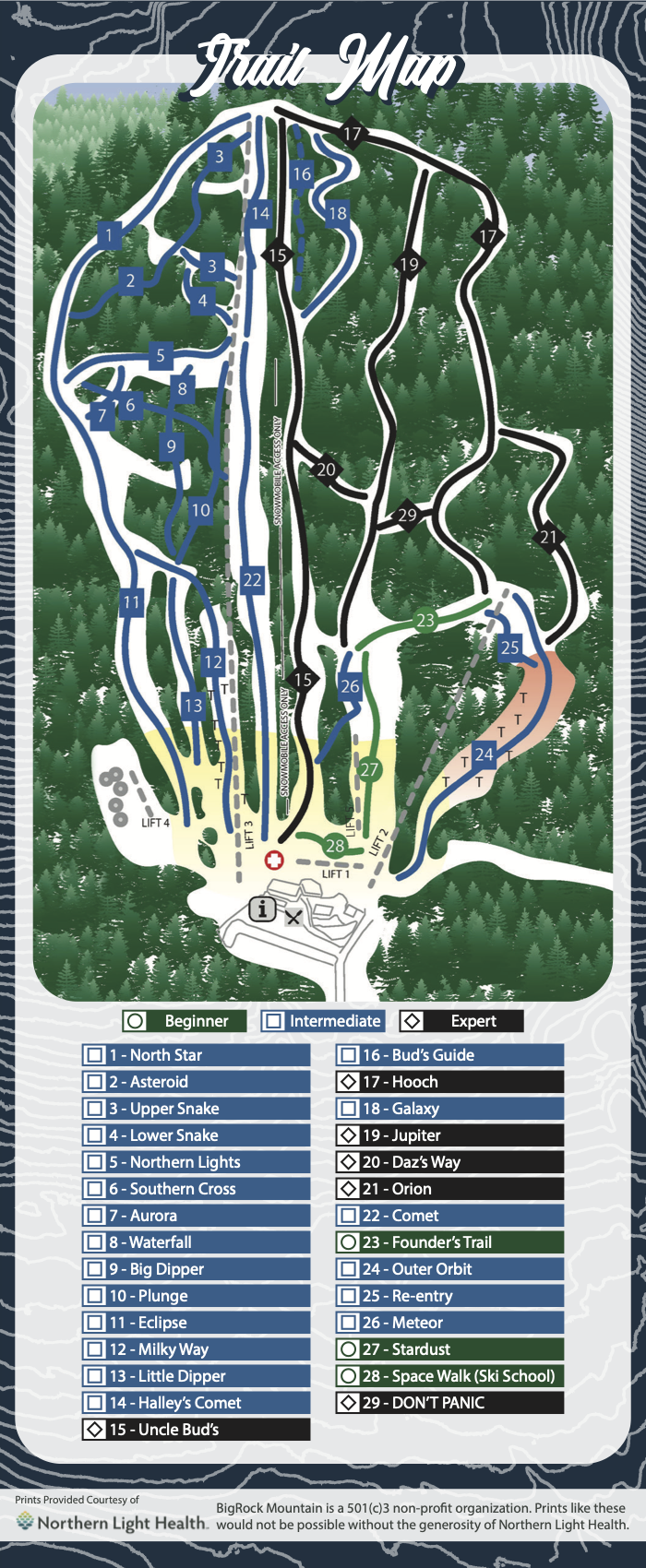 Big Rock Mountain Trail Map
