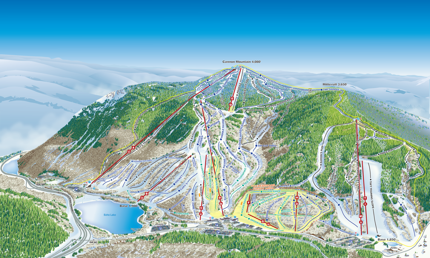 Cannon Mountain Trail Map