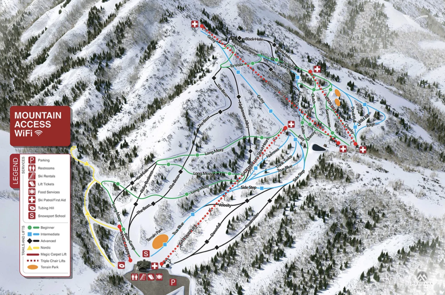 Cherry Peak Trail Map