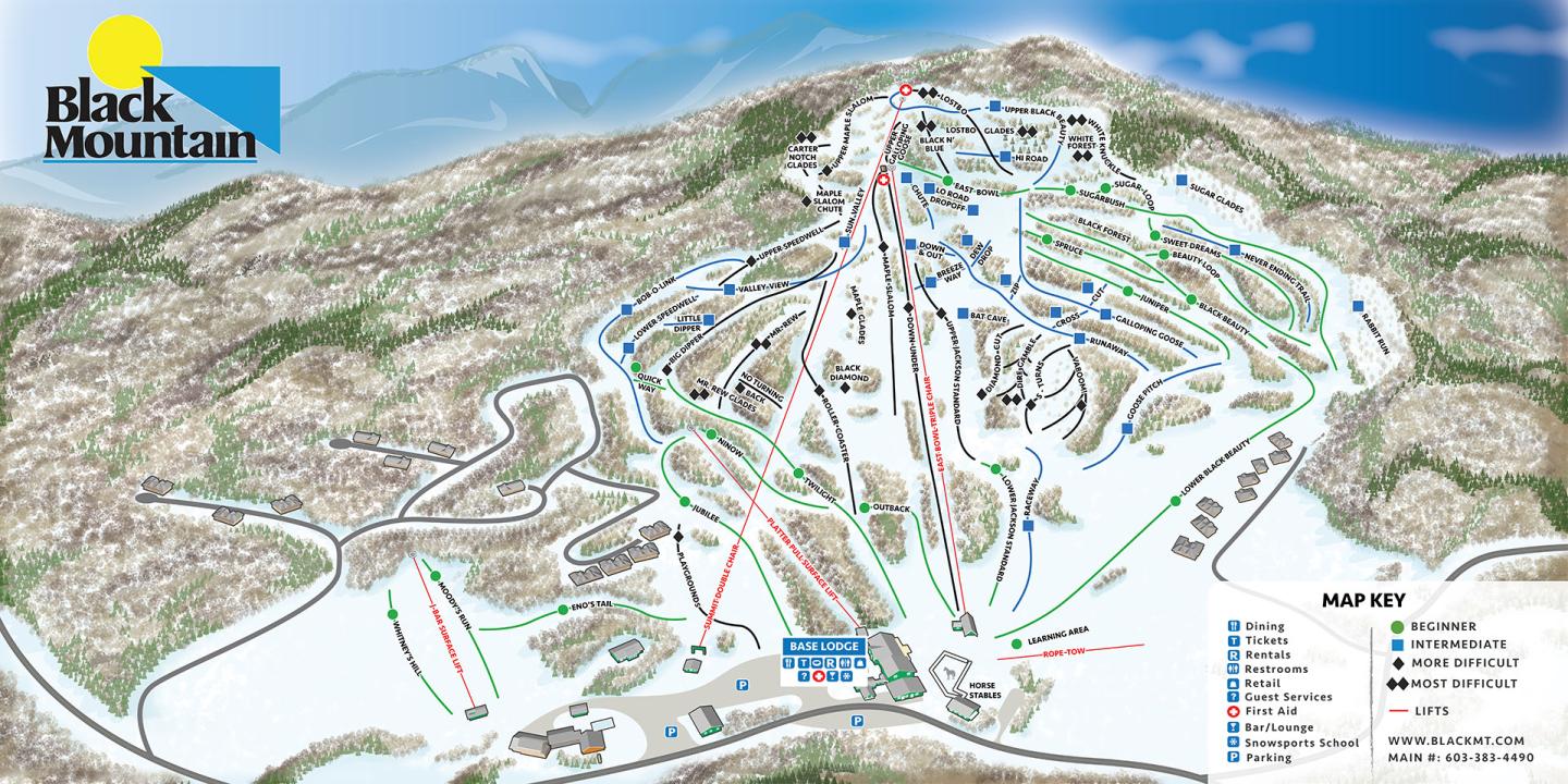 Black Mountain Ski Area Trail Map Black Mountain Ski Area Trail Map