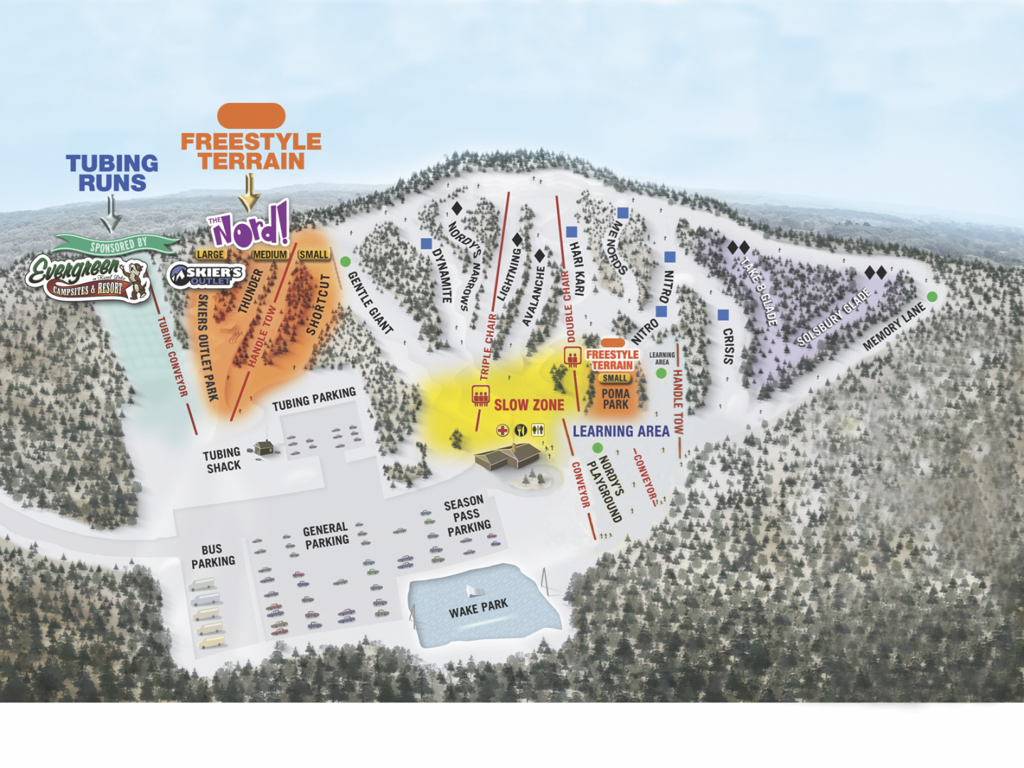 Nordic Mountain Trail Map