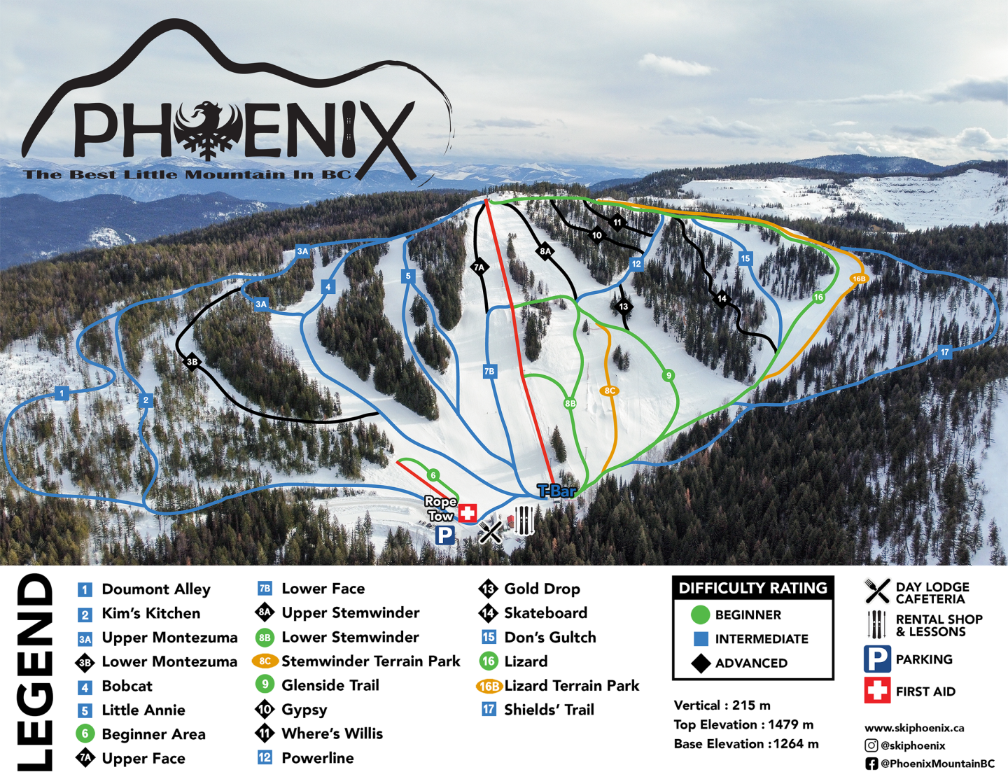 Phoenix Mountain Trail Map