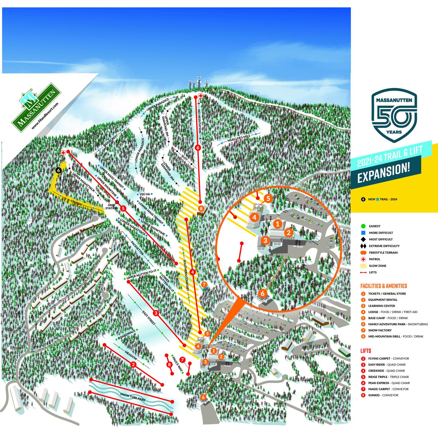 Massanutten Resort Trail Map