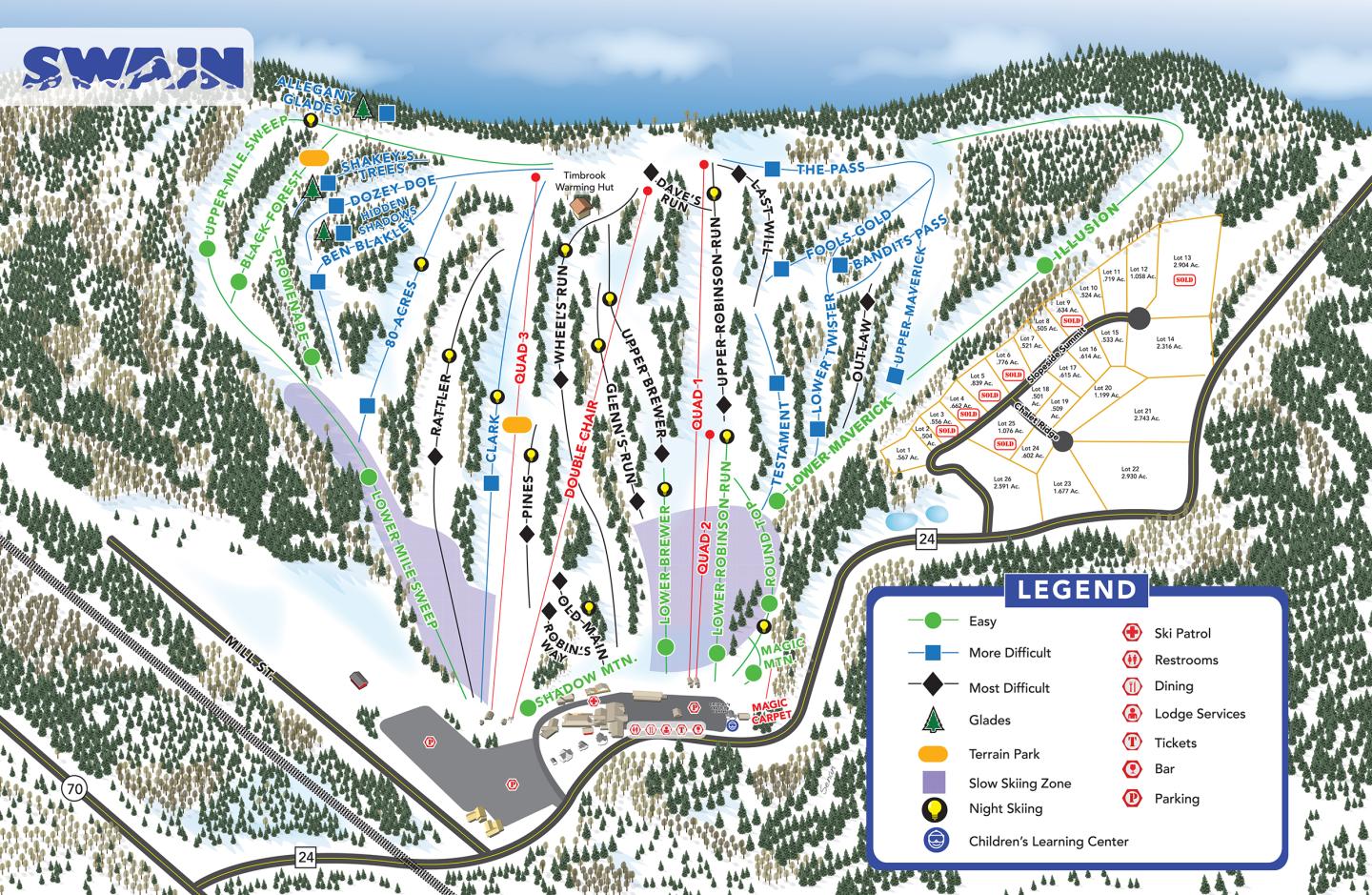Swain Resort Trail Map