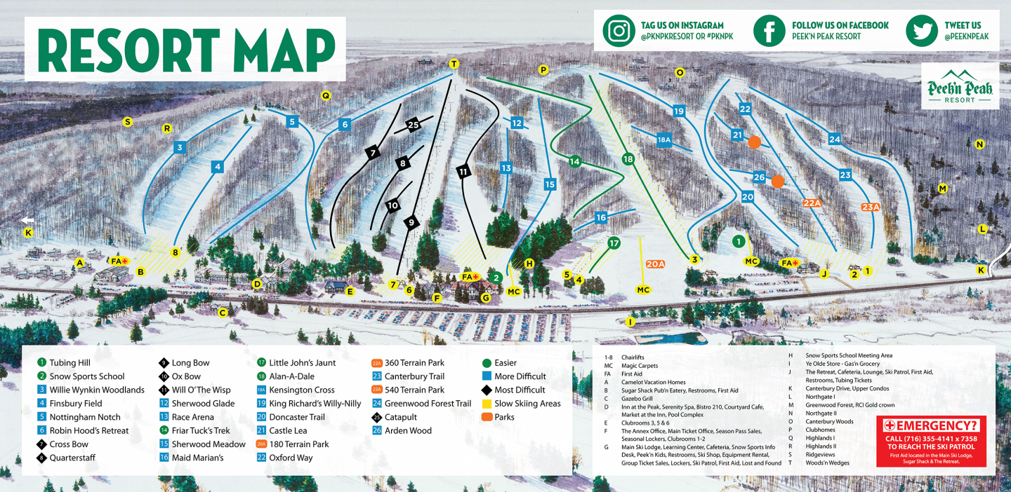 Peek ‘n Peak Trail Map