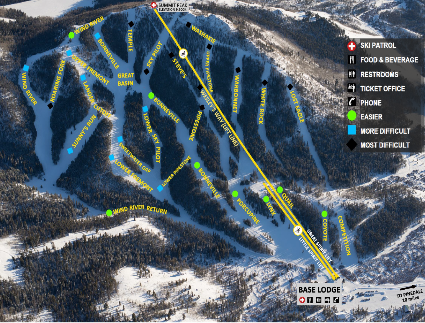 Whitepine Mountain Resort Trail Map Whitepine Mountain Resort Trail Map