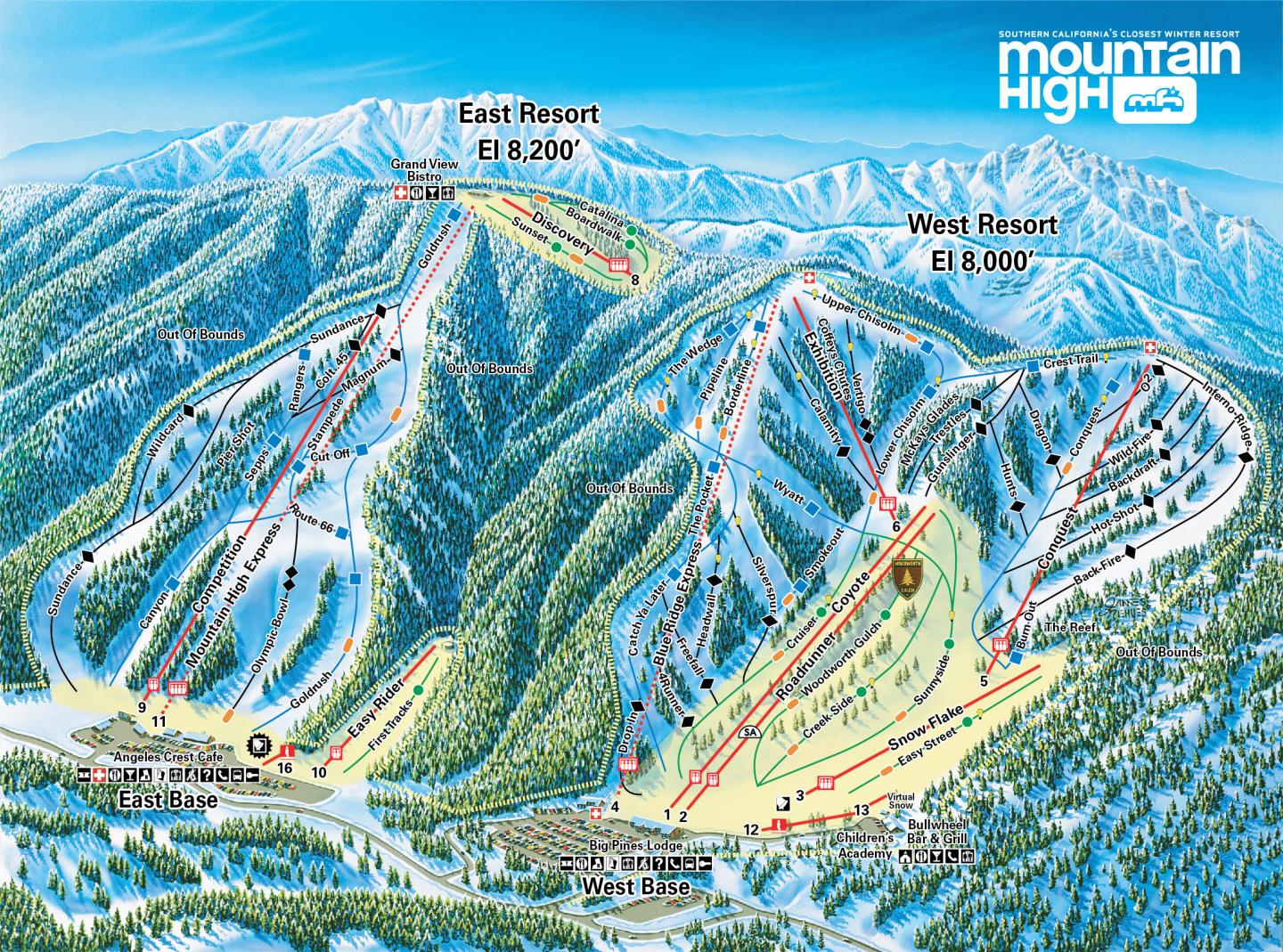 Mountain High Trail Map