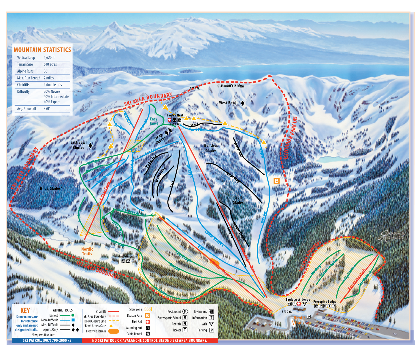 Eaglecrest Trail Map
