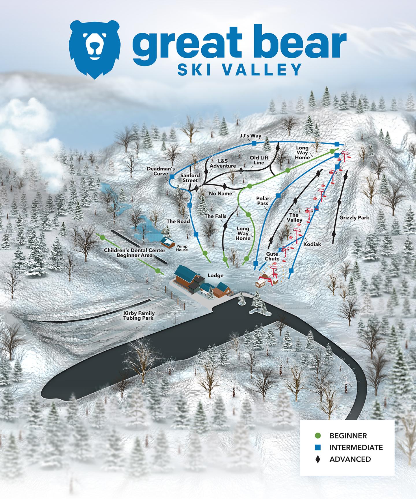 Great Bear Ski Valley Trail Map