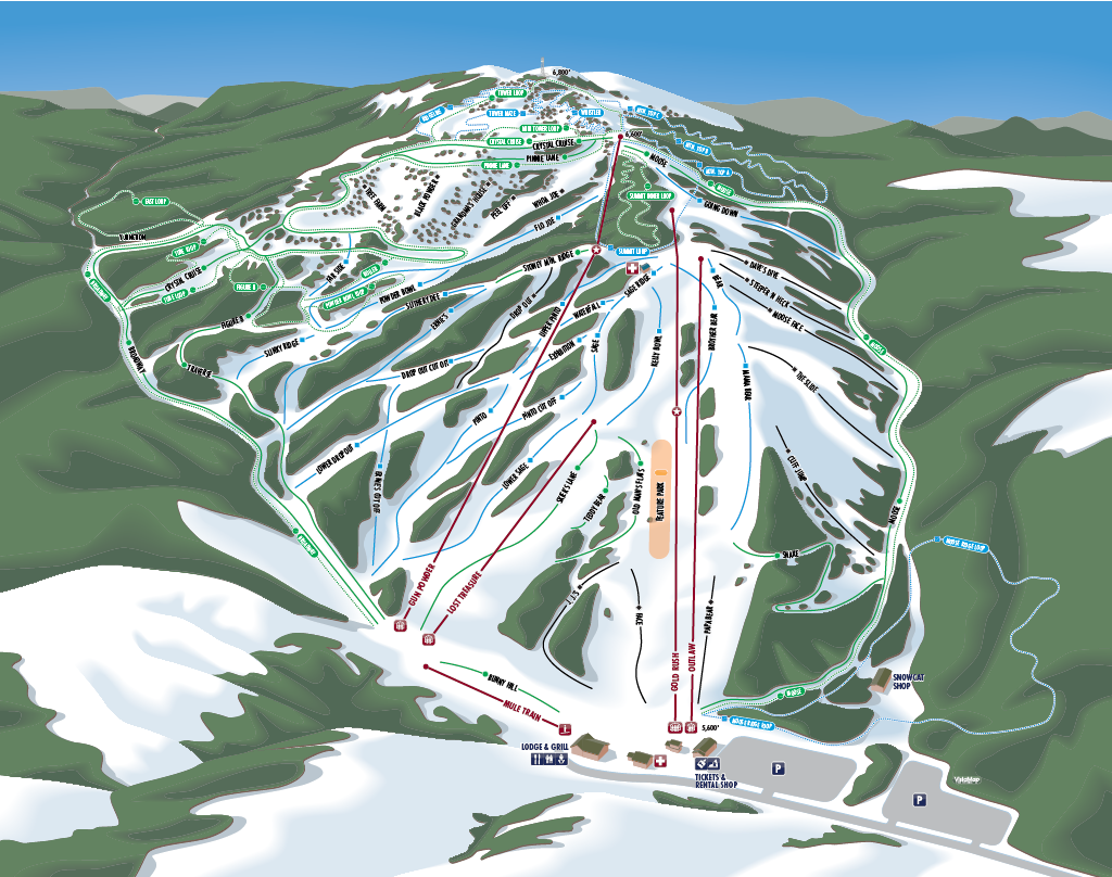 Kelly Canyon Trail Map
