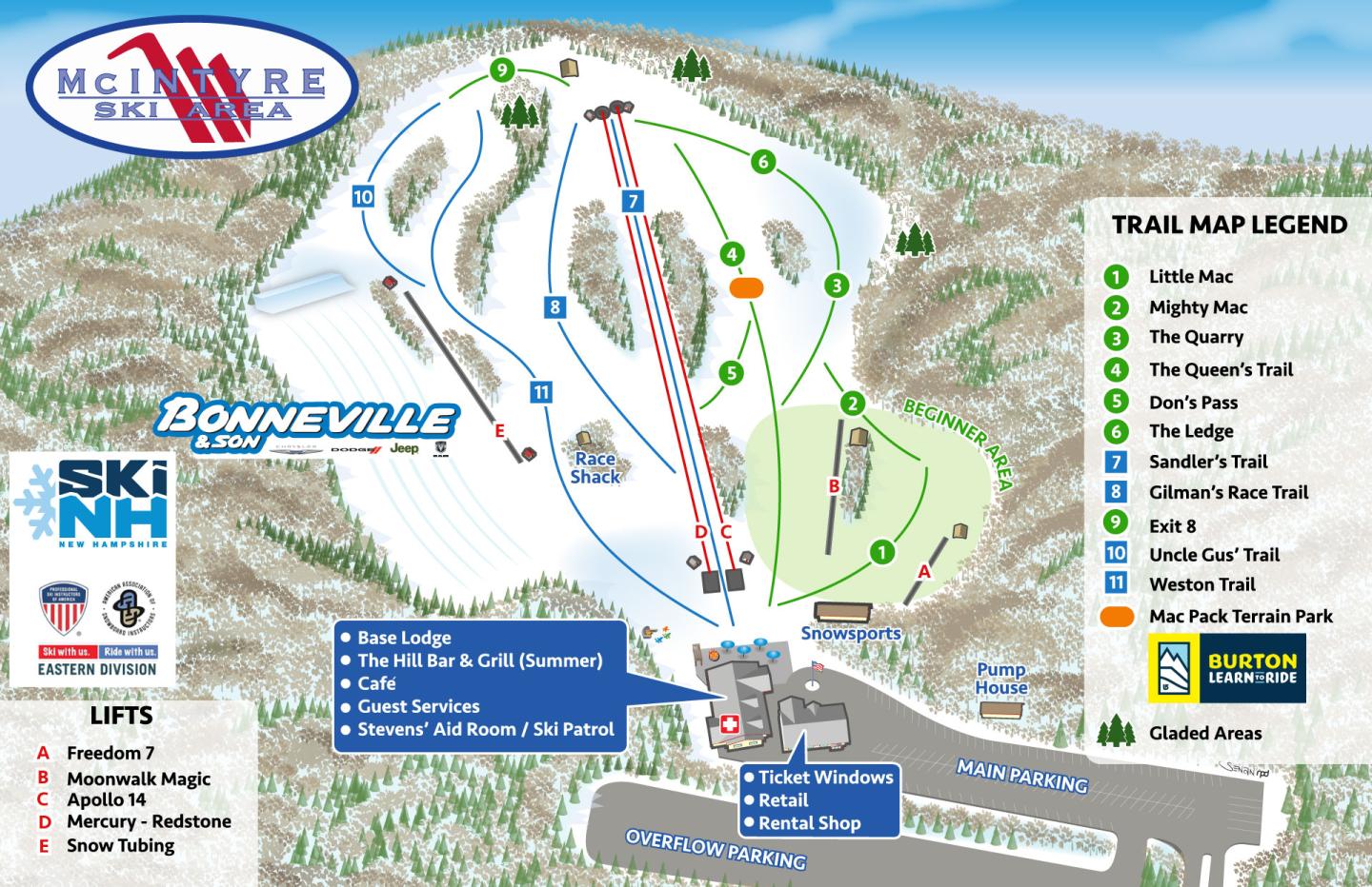 McIntyre Ski Area Trail Map