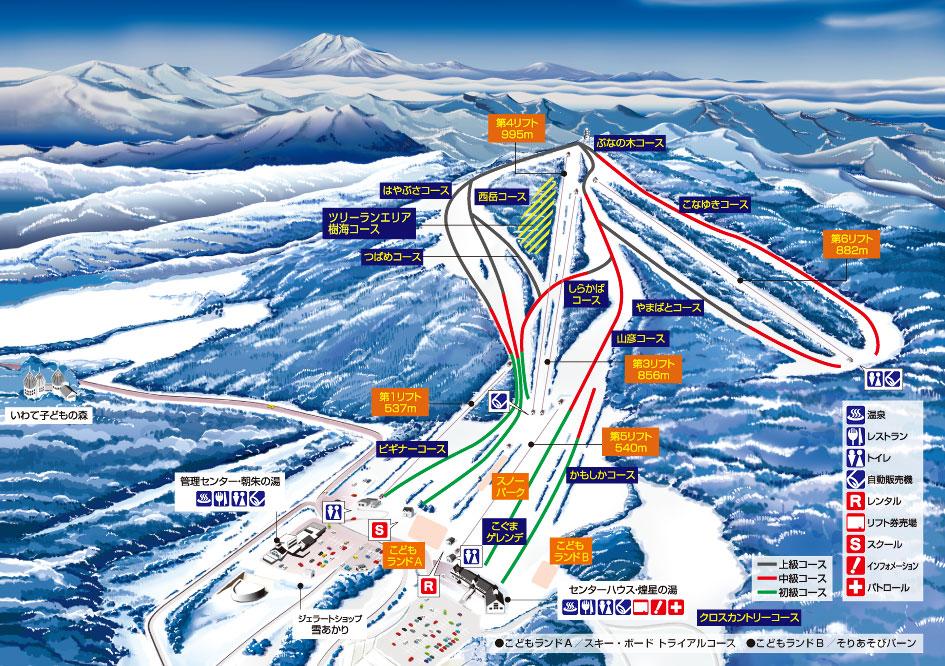 Okunakayama Kogen Trail Map