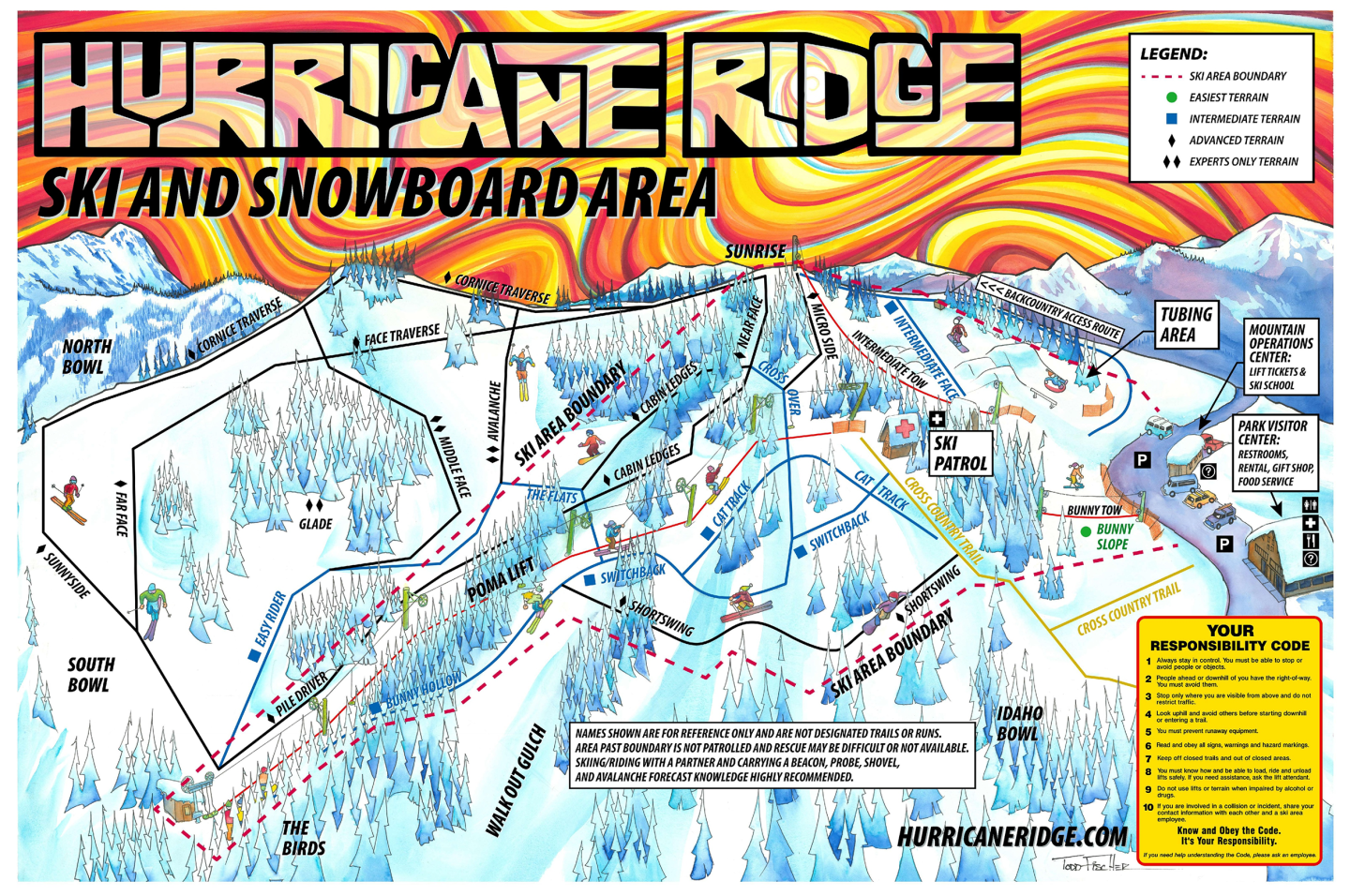 Hurricane Ridge Trail Map