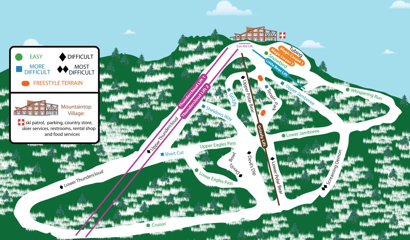 Ski Big Bear Trail Map