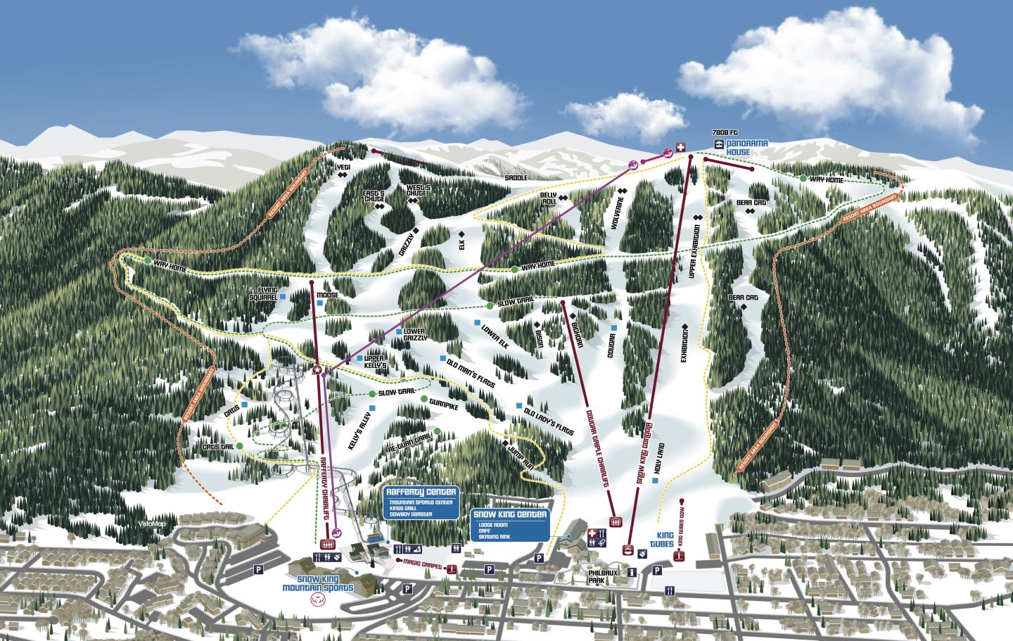 Snow King Mountain Resort Trail Map Snow King Mountain Resort Trail Map