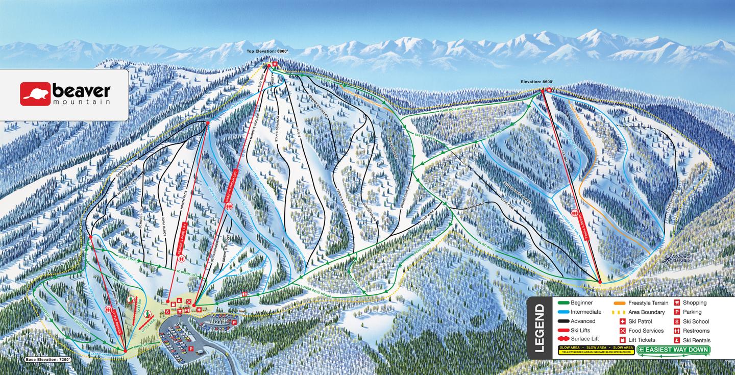 Beaver Mountain Trail Map