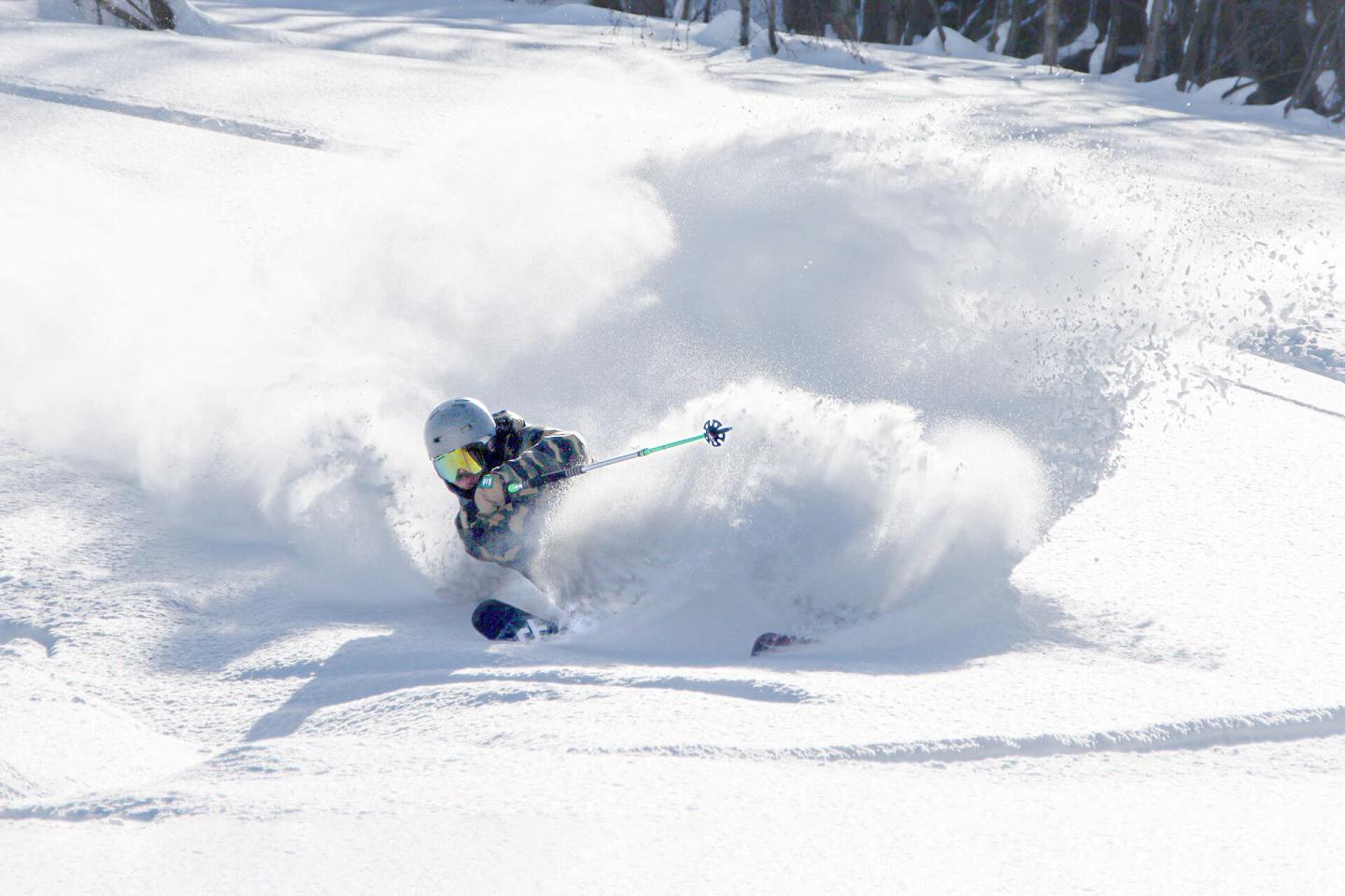 Skier POW at Yuzawa Nakazato Snow Resort