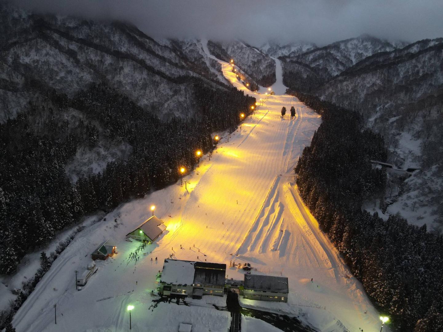 Night view of Ninox Snow Resort