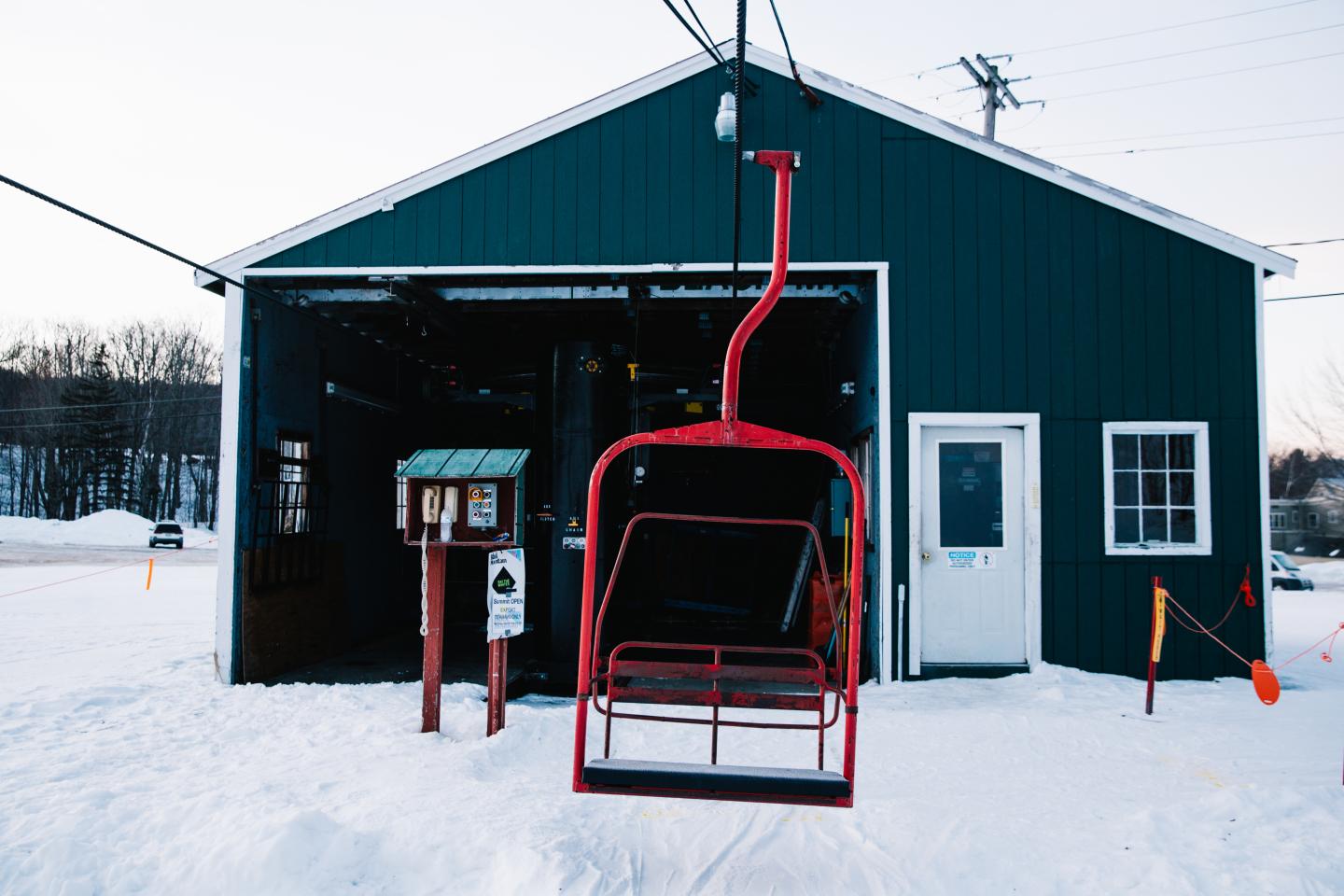 red chair at black mountain