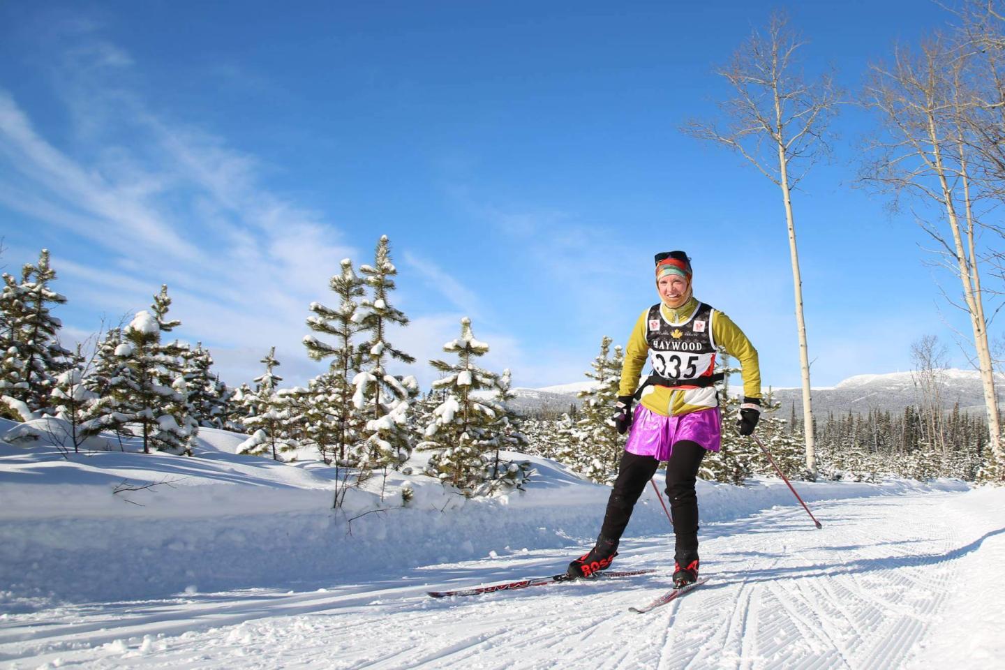 Whitehorse Nordic Centre skier