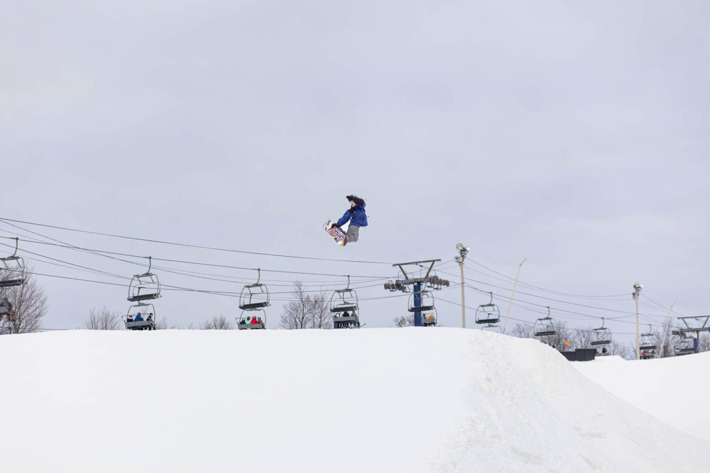 Camp Fortune snowboarder
