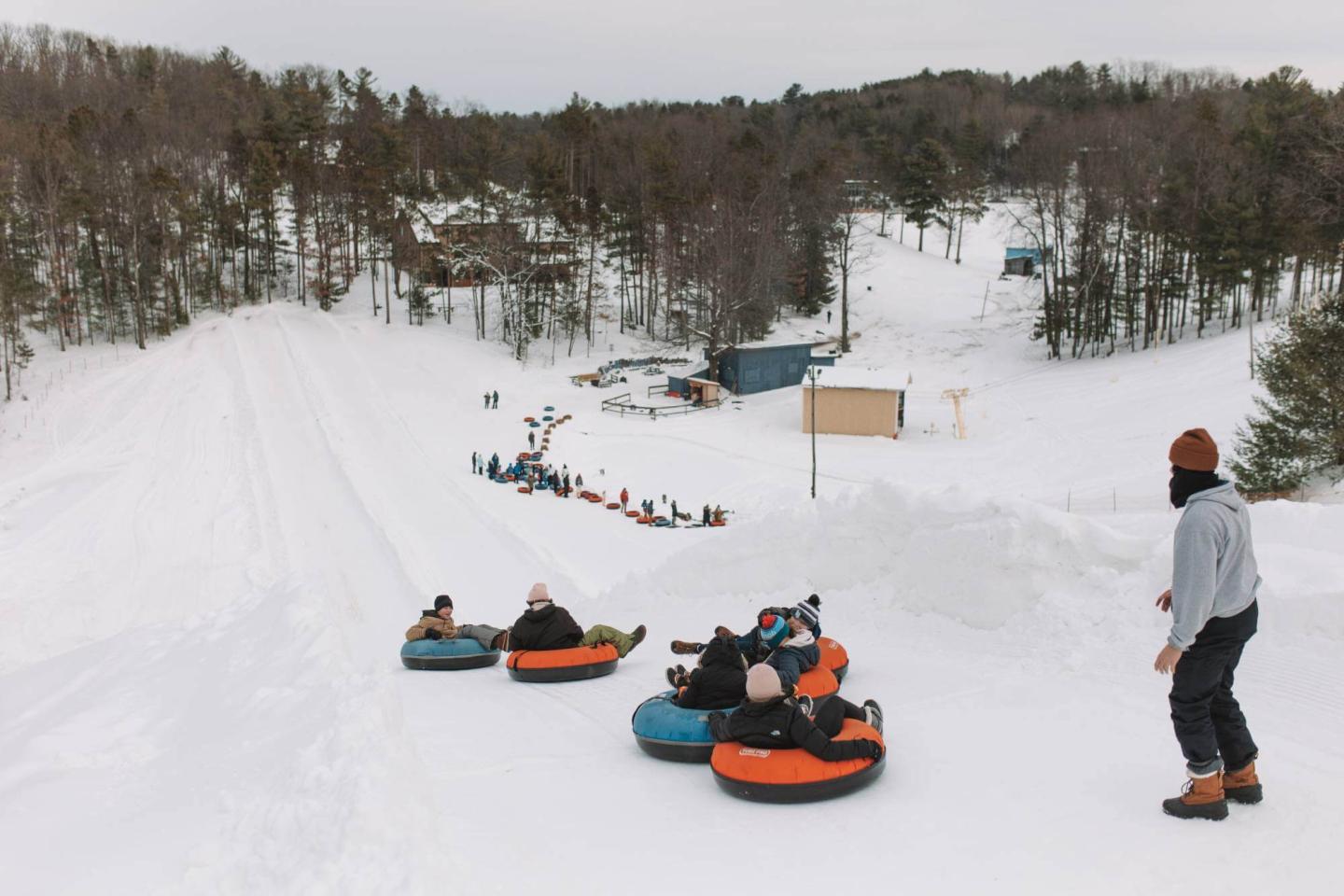 Mt. Holiday tubing group
