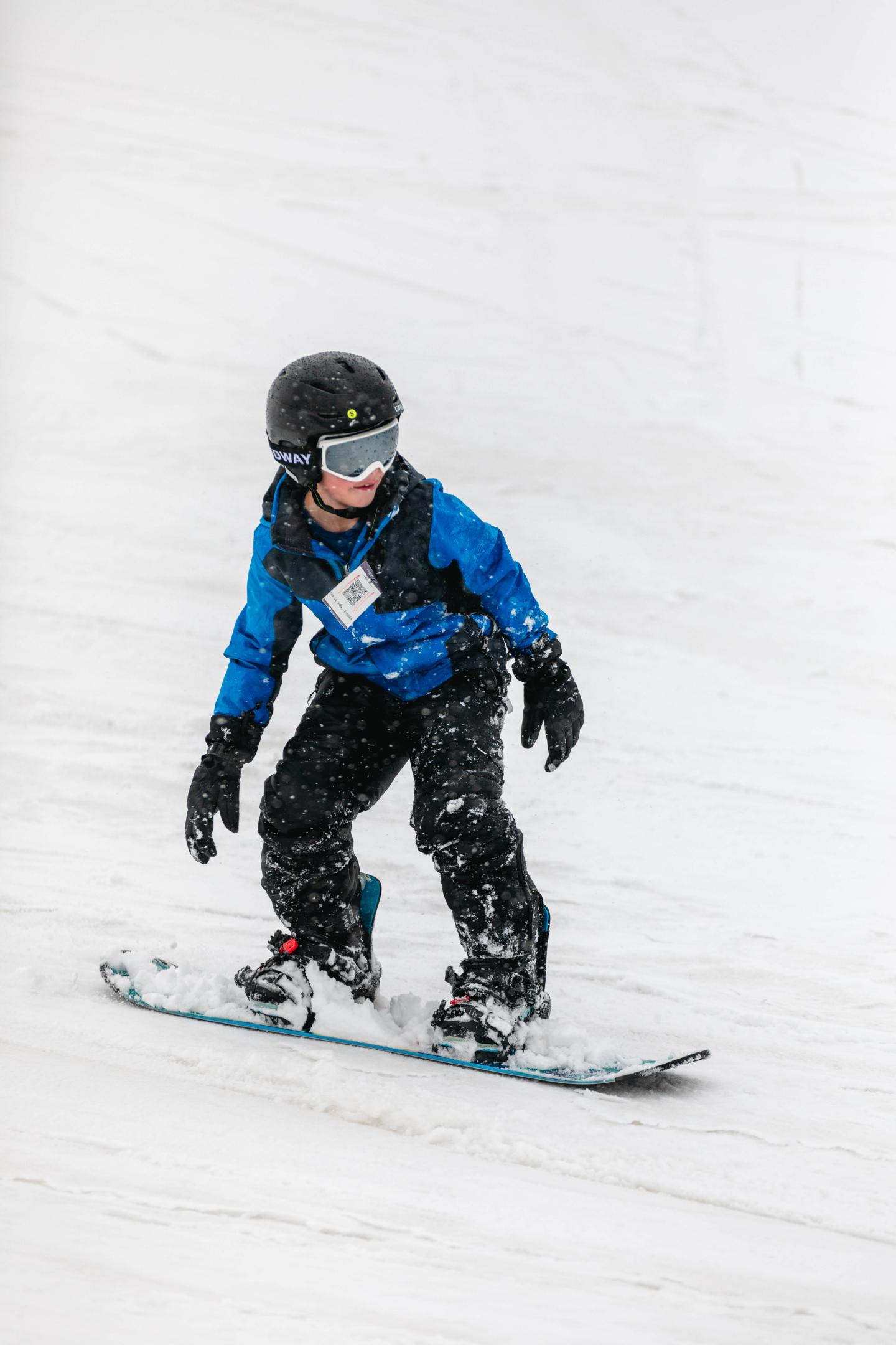 Hoedown Hill kid on snowboard