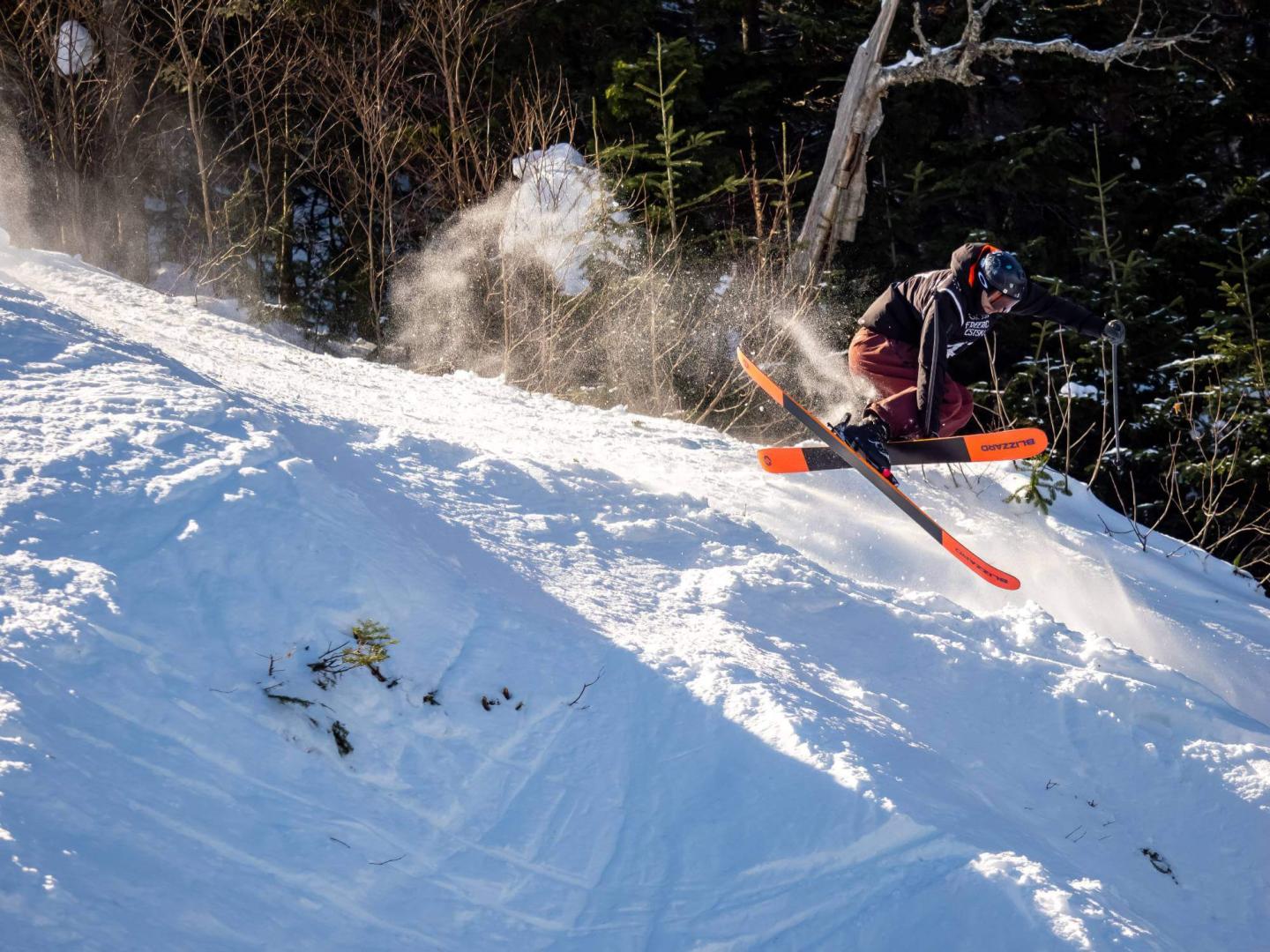 Massif du Sud Ski Resort snowboarder