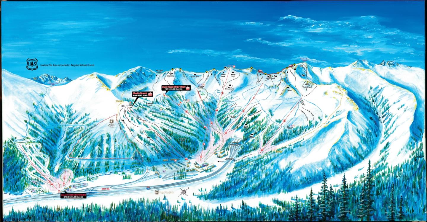 Loveland Ski Resort Map