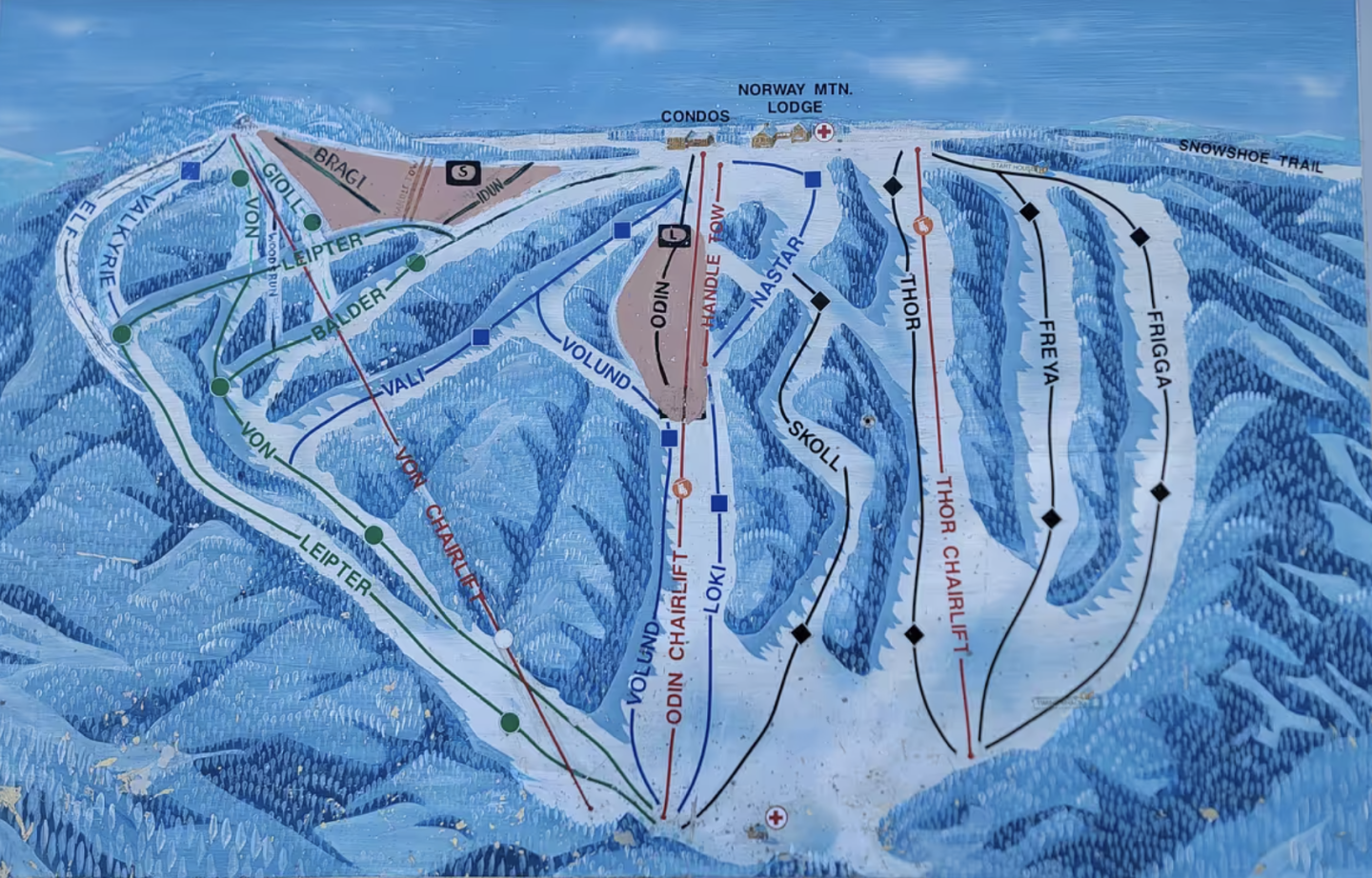 Norway Mountain trailmap