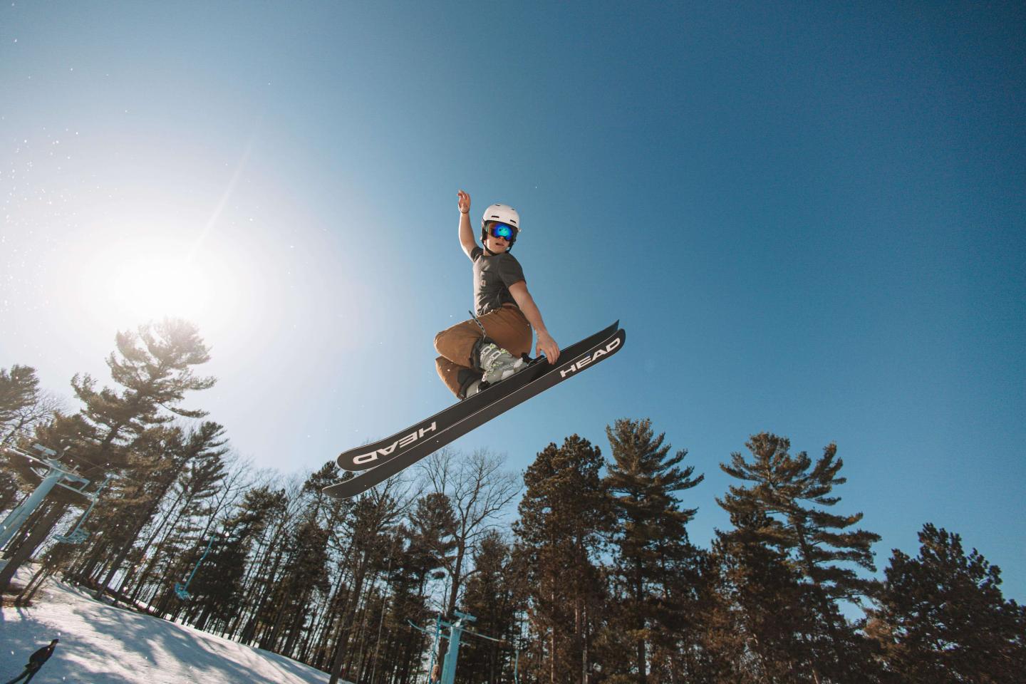 Mt. Holiday skier jumping