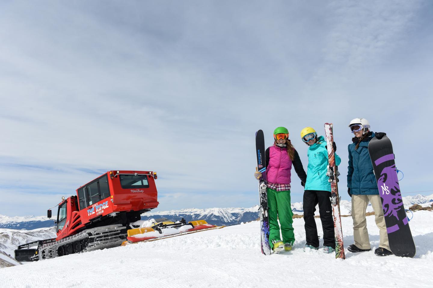 cat skiing at loveland