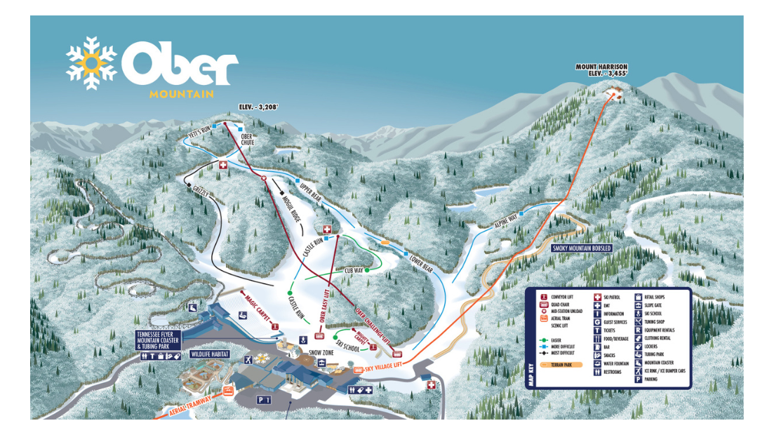 ober mountain trail map