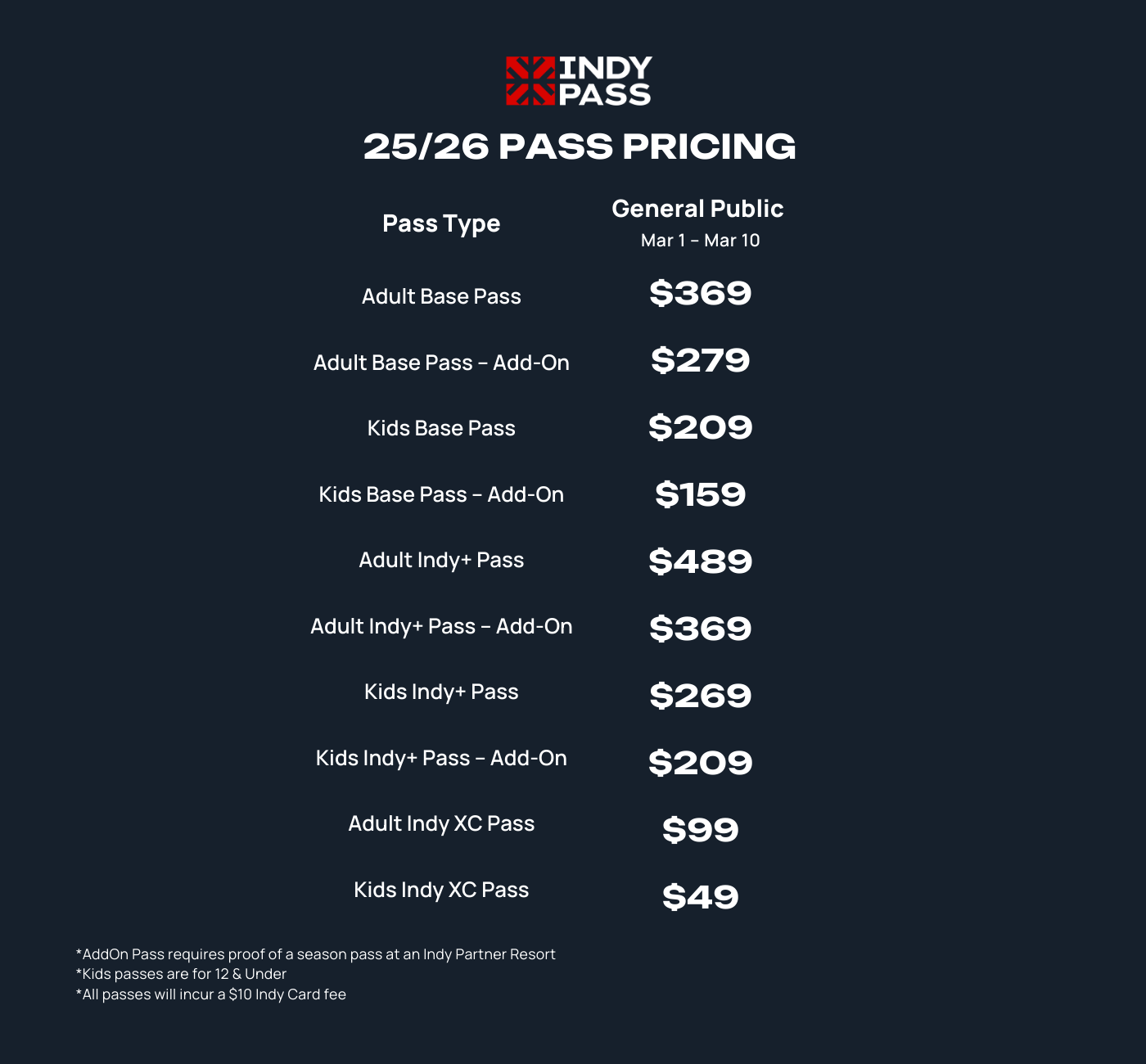 25-26 pricing