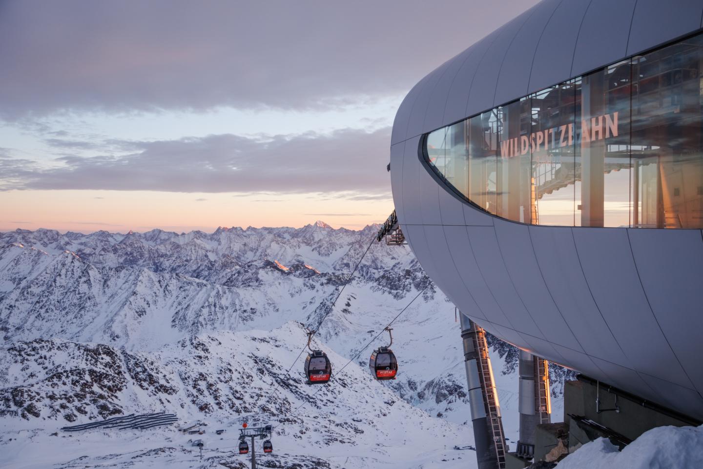 side view of resort with view of ski lift