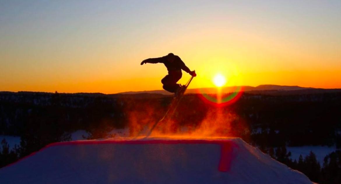 skiing at little ski hill