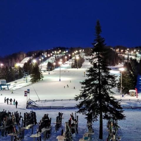 night skiing