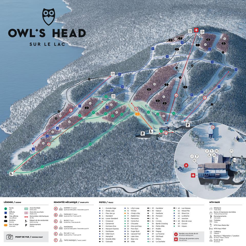 owls head trail map