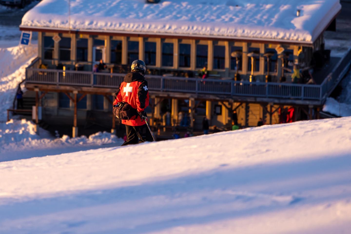 skiing at little ski hill
