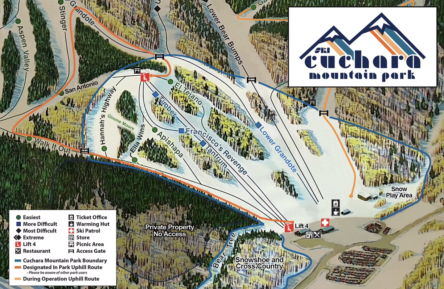 cuchara trail map
