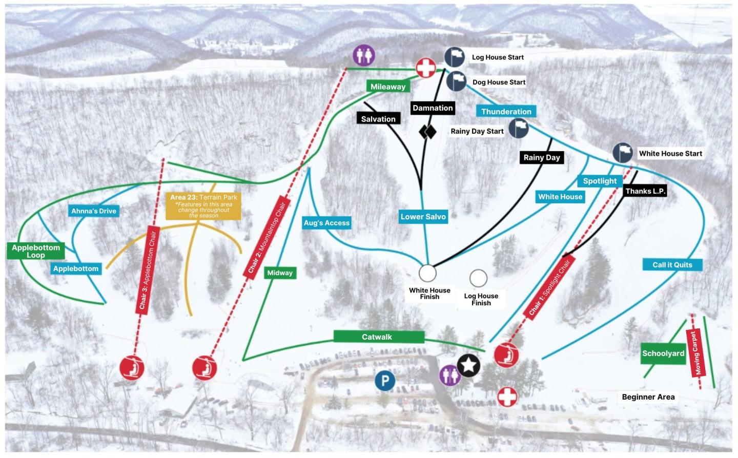 la crosse trail map