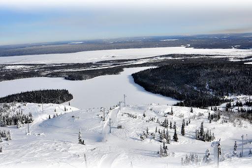aerial view of mountain