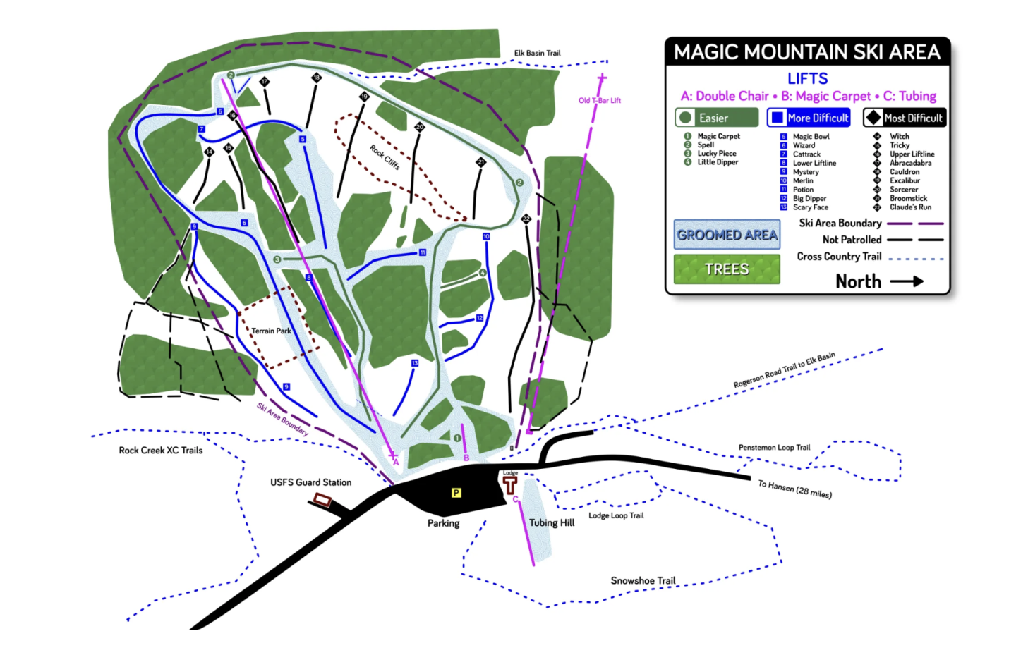 magic trail map