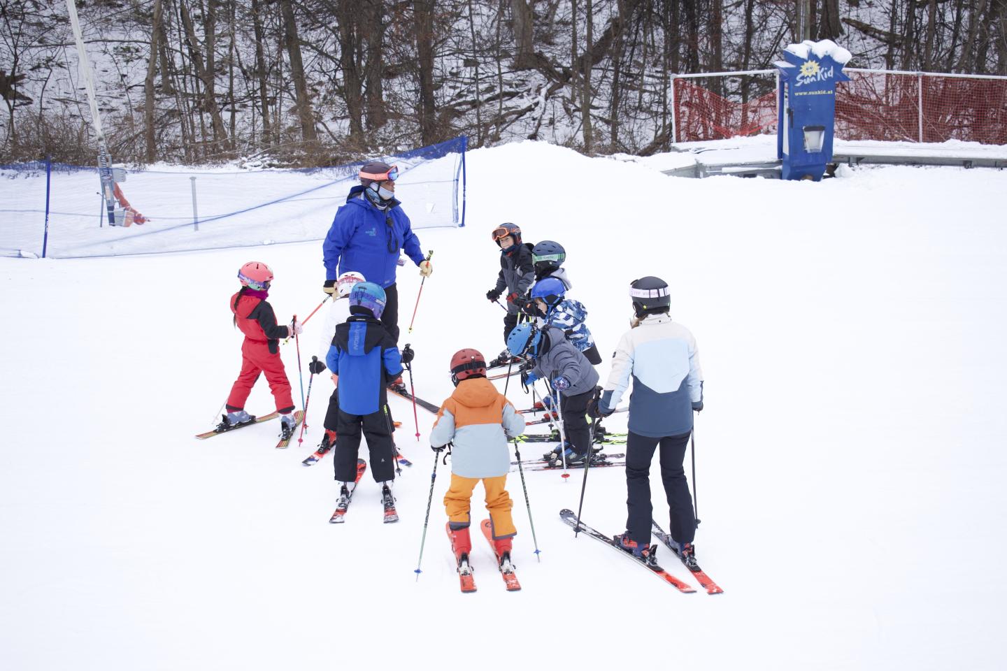 Kids in a lesson at Winter4Kids
