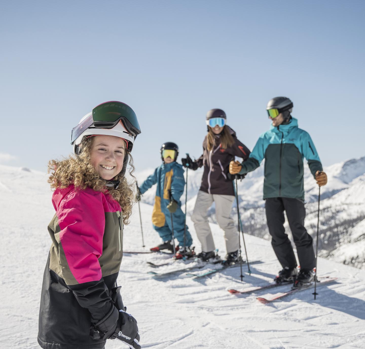 family enjoying their time at obertauern