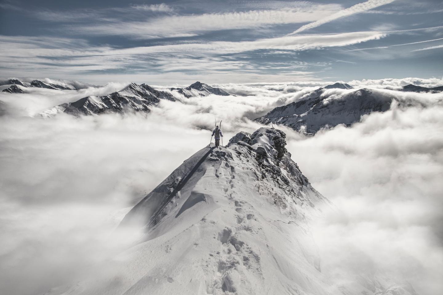 freeride skiing at obertauern