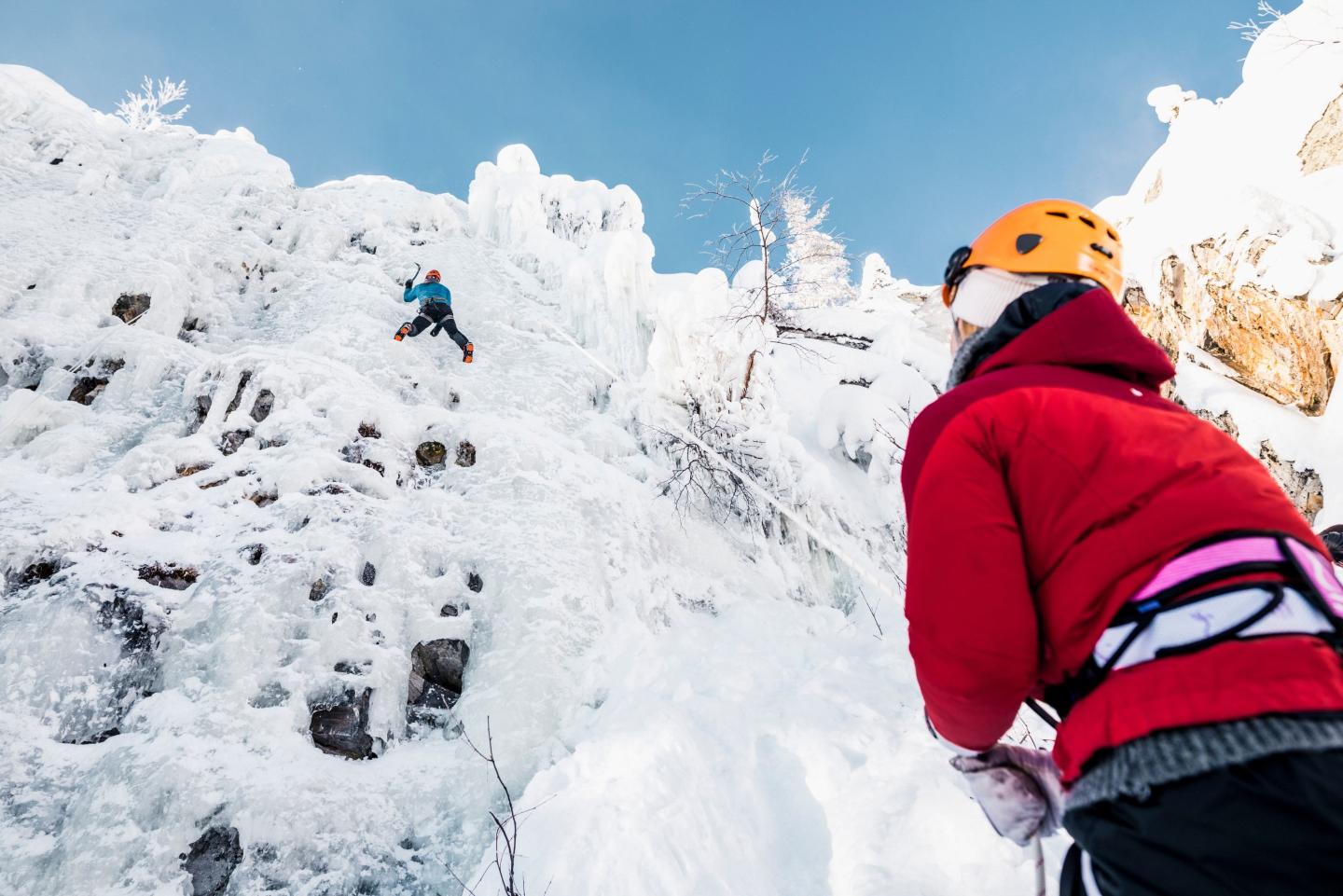 Mountaineering and ice climbing at Pyha